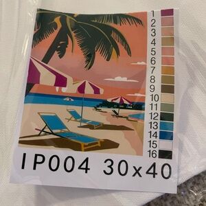 Paint by Number Kit - Beach Chair